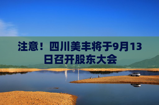 注意！四川美丰将于9月13日召开股东大会