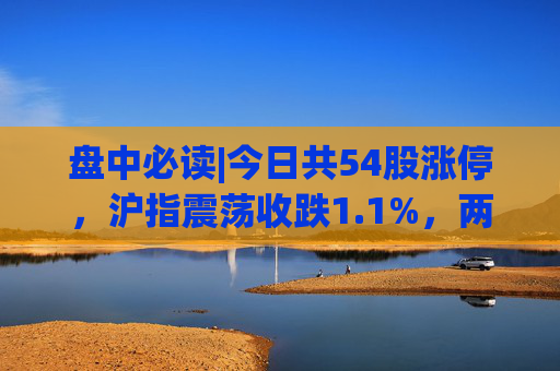 盘中必读|今日共54股涨停，沪指震荡收跌1.1%，两市下跌个股超4400只