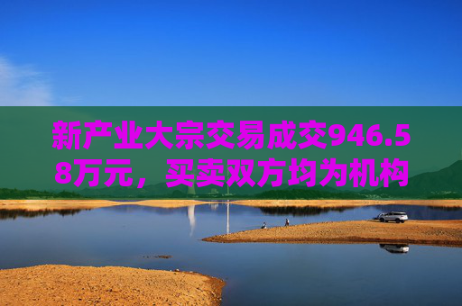 新产业大宗交易成交946.58万元，买卖双方均为机构专用席位