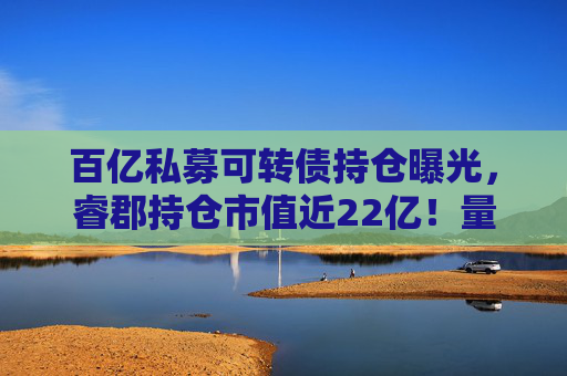 百亿私募可转债持仓曝光，睿郡持仓市值近22亿！量化私募也扎堆转移阵地？