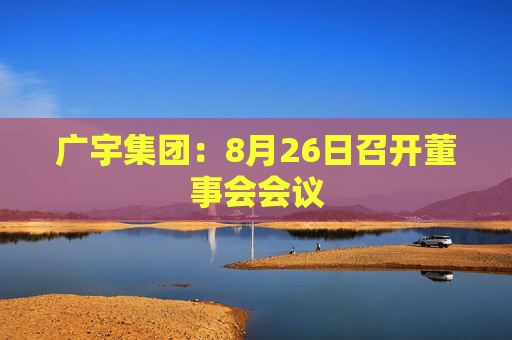 广宇集团：8月26日召开董事会会议