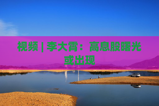 视频 | 李大霄：高息股曙光或出现