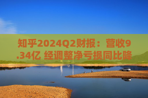 知乎2024Q2财报：营收9.34亿 经调整净亏损同比降79.9%