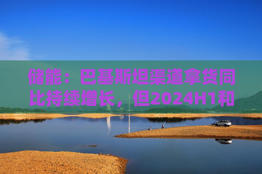 储能：巴基斯坦渠道拿货同比持续增长，但2024H1和2024H1总量差异不大