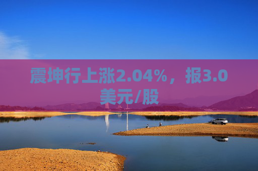 震坤行上涨2.04%，报3.0美元/股