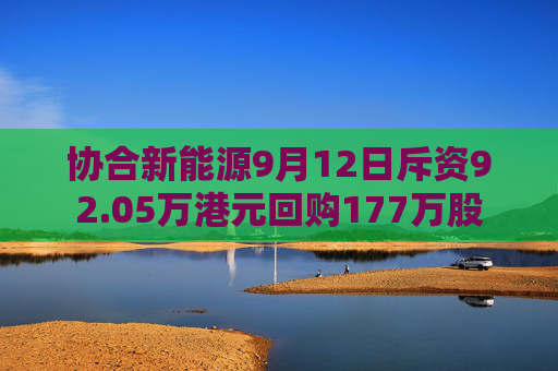 协合新能源9月12日斥资92.05万港元回购177万股