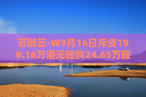 百融云-W9月16日斥资199.16万港元回购24.65万股