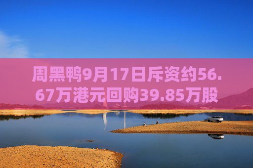 周黑鸭9月17日斥资约56.67万港元回购39.85万股