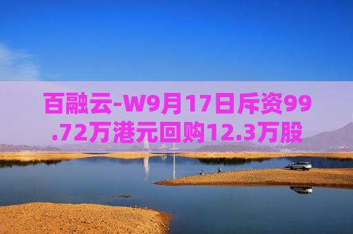 百融云-W9月17日斥资99.72万港元回购12.3万股