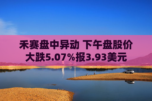 禾赛盘中异动 下午盘股价大跌5.07%报3.93美元