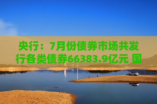 央行：7月份债券市场共发行各类债券66383.9亿元 国债发行9924.9亿元