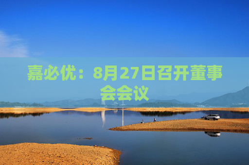 嘉必优：8月27日召开董事会会议