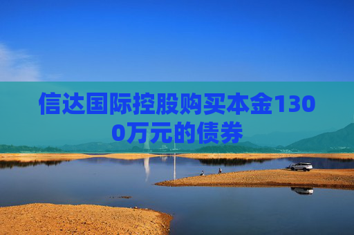 信达国际控股购买本金1300万元的债券