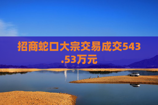 招商蛇口大宗交易成交543.53万元