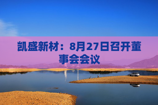 凯盛新材：8月27日召开董事会会议