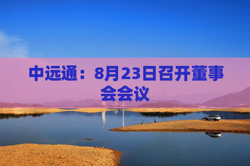 中远通：8月23日召开董事会会议