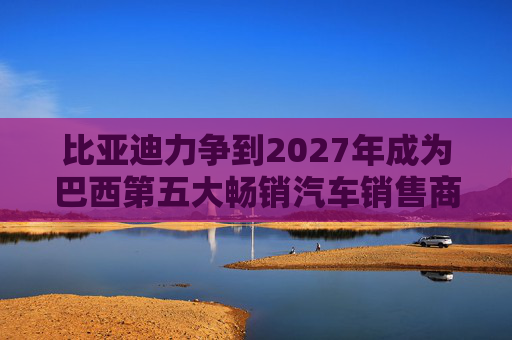 比亚迪力争到2027年成为巴西第五大畅销汽车销售商