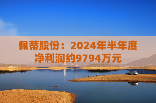 佩蒂股份：2024年半年度净利润约9794万元