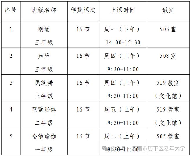 开学啦！历下区老年大学2024年秋季学期开学通知